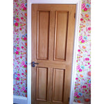Victorian 4 Panel Raised Mouldings Oak Door - Lifestyle Image 1