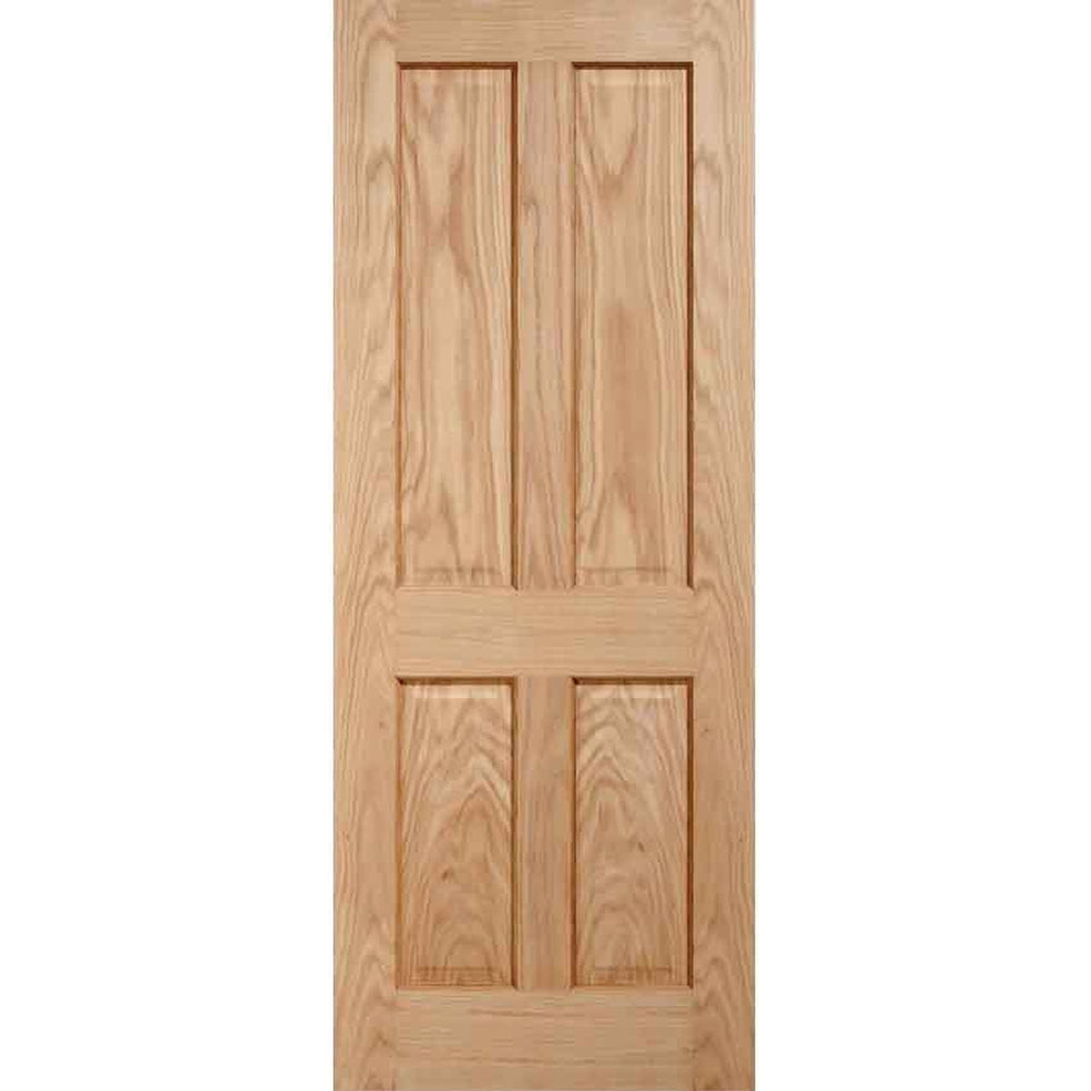 Product Victorian 4 panel oak veneer fire door