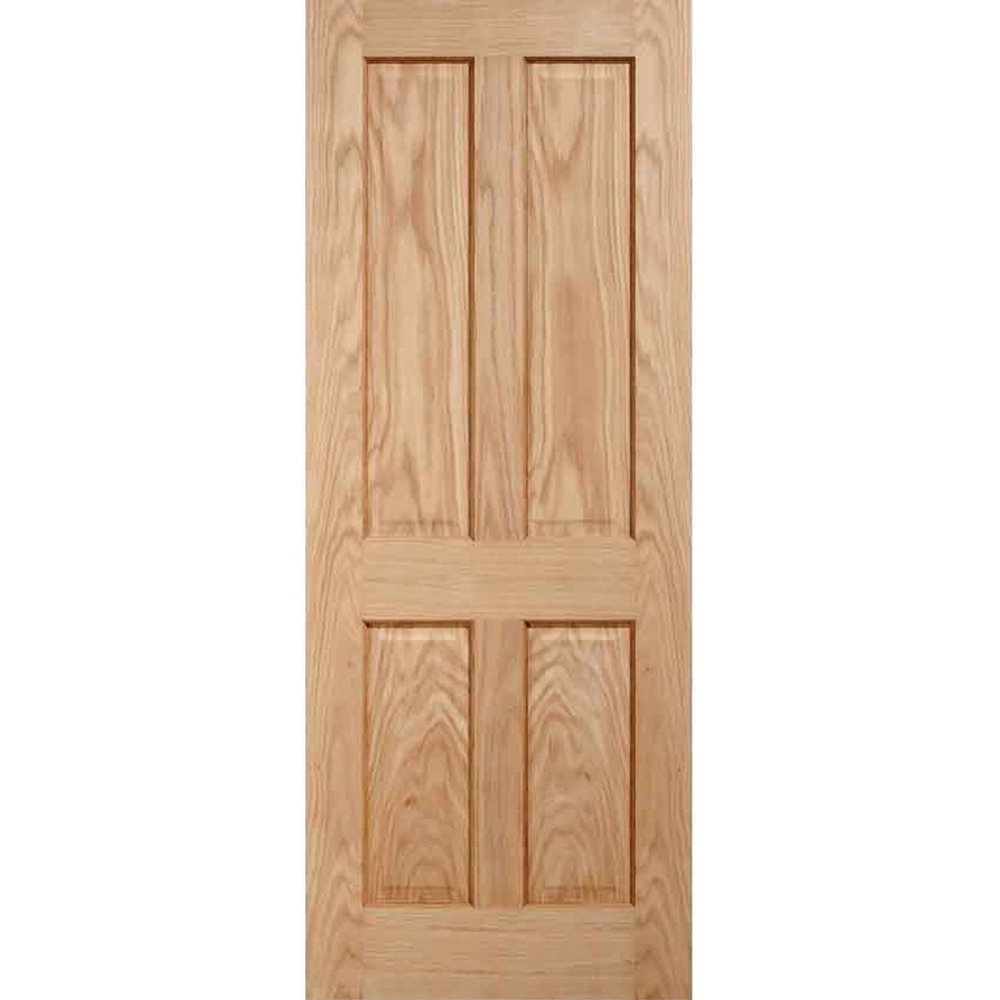 Victorian 4 Panel Veneer Oak Fire Door - Main Product Image