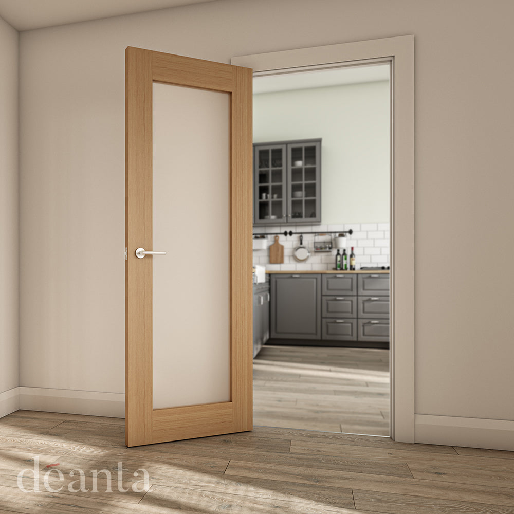 Buy Walden Obscured Glazed Oak Door online UK