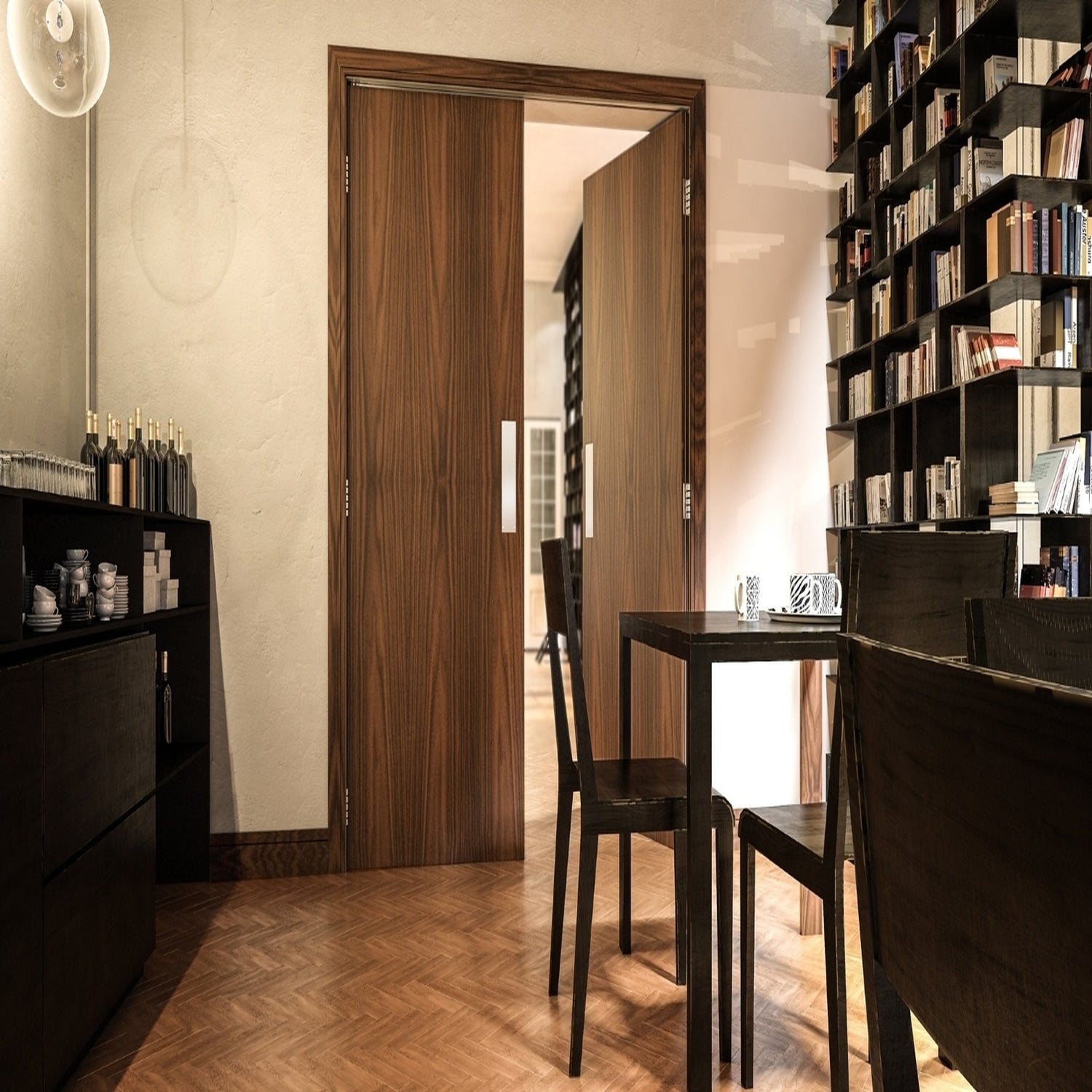 Walnut Prefinished Internal Flush Door - Lifestyle Image 1