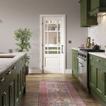 Product white Downham nine-light glazed internal door shown flat