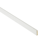 Intumescent fire seal strip for fire doors, white fire-only profile