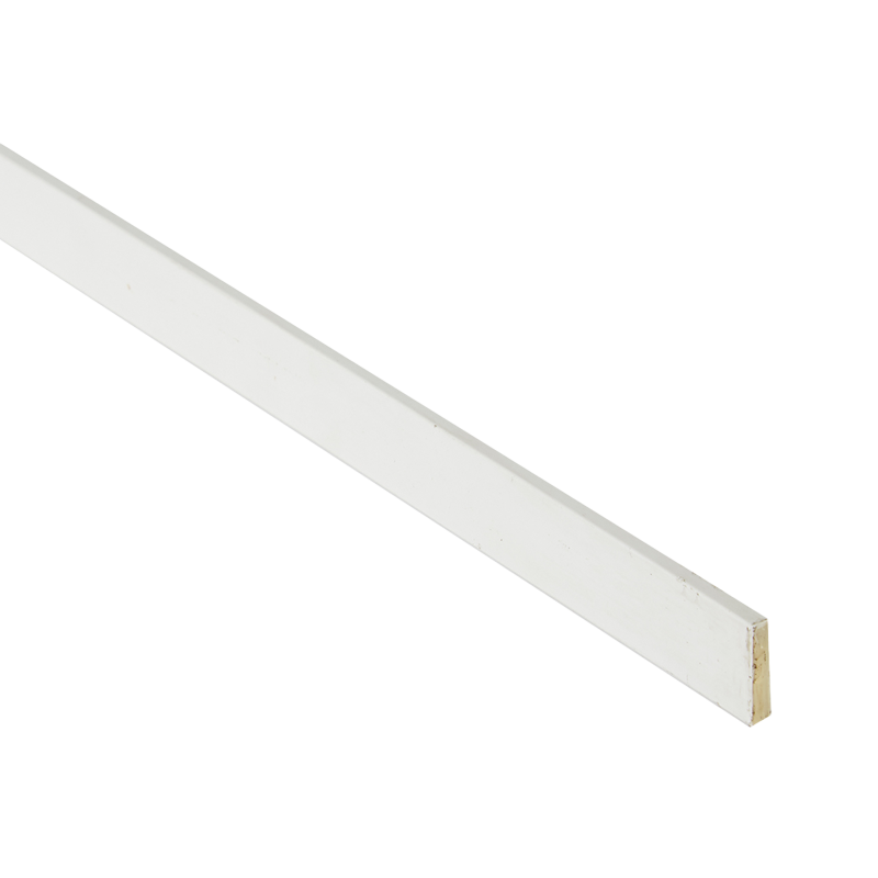 Intumescent fire seal strip for fire doors, white fire-only profile