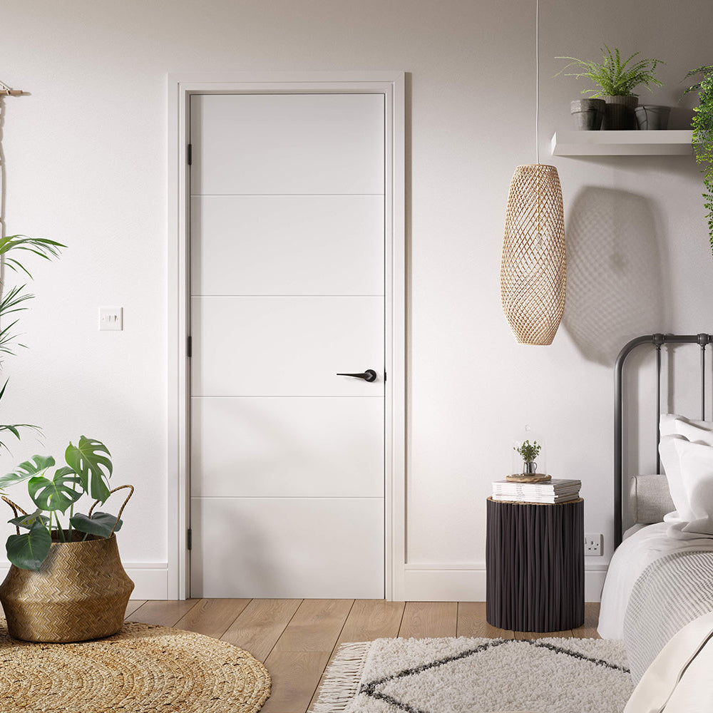 Santandor White Primed Internal Door