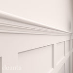 White Primed Hampton Wall Panelling - Lifestyle Image 1