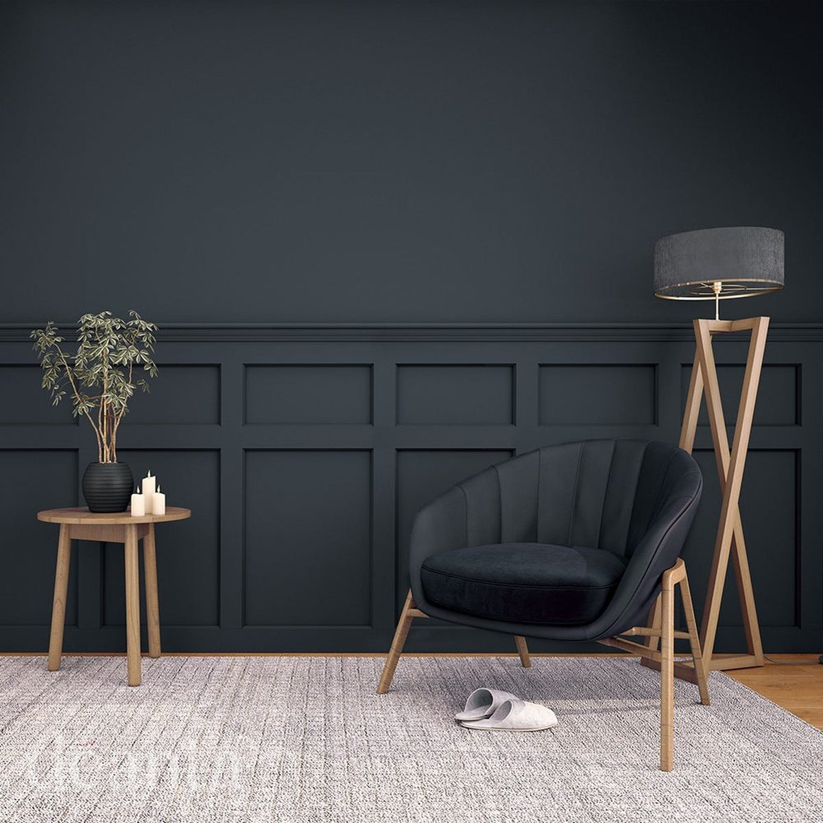 White Primed Hampton Wall Panelling - Lifestyle Image 2