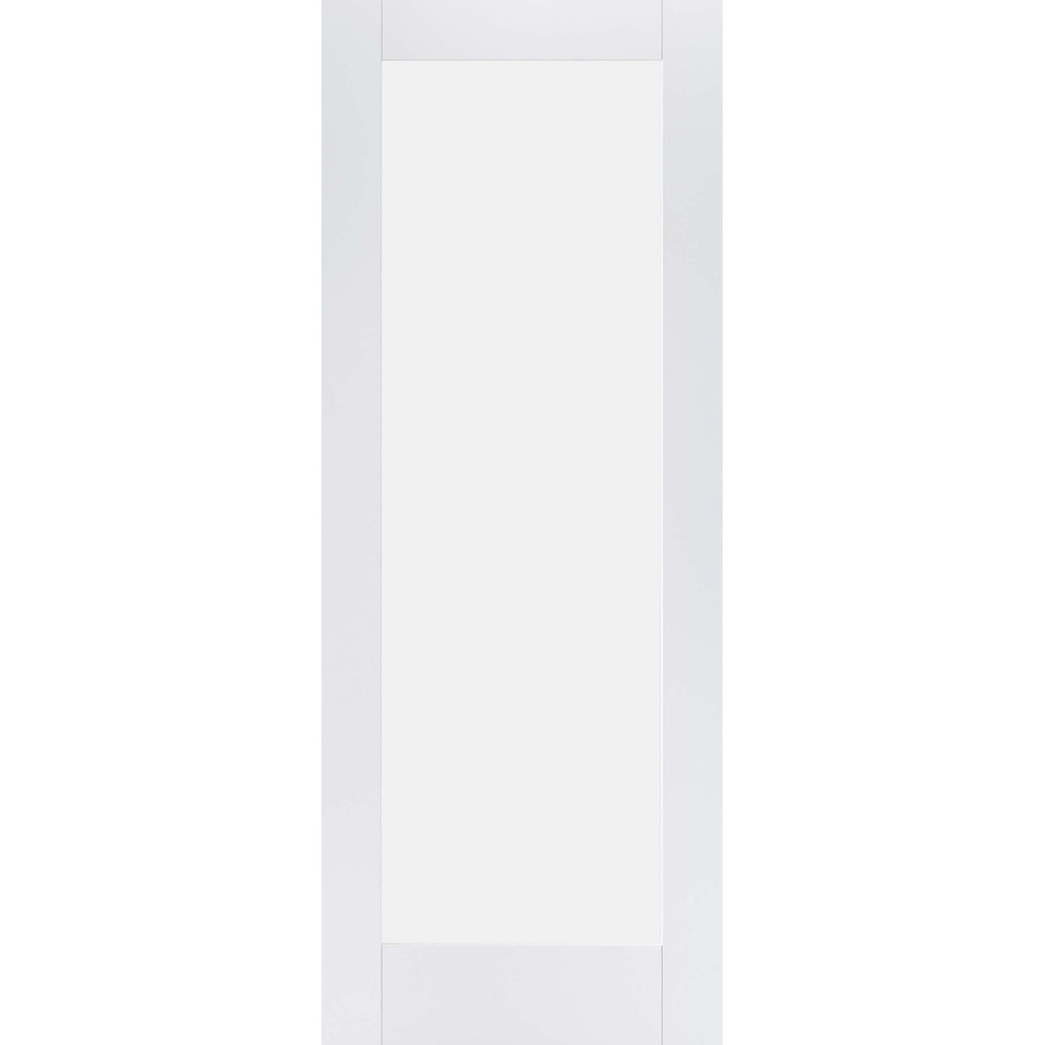 White Primed Pattern 10 Frosted Glazed Internal Door - Main Product Image