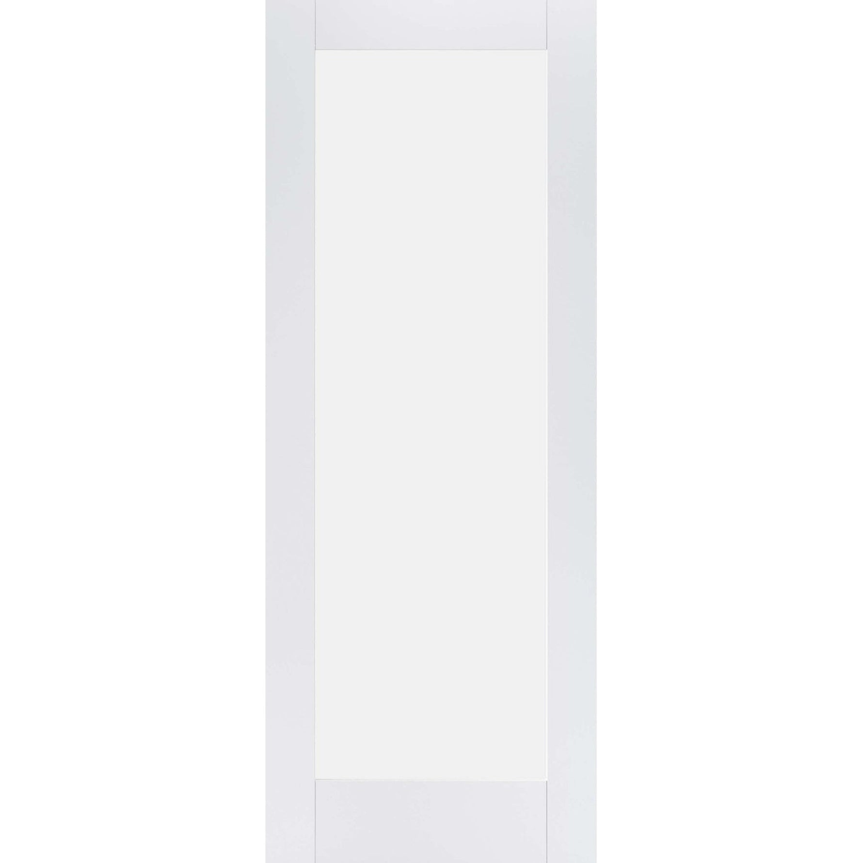 White Primed Pattern 10 Frosted Glazed Internal Door - Main Product Image