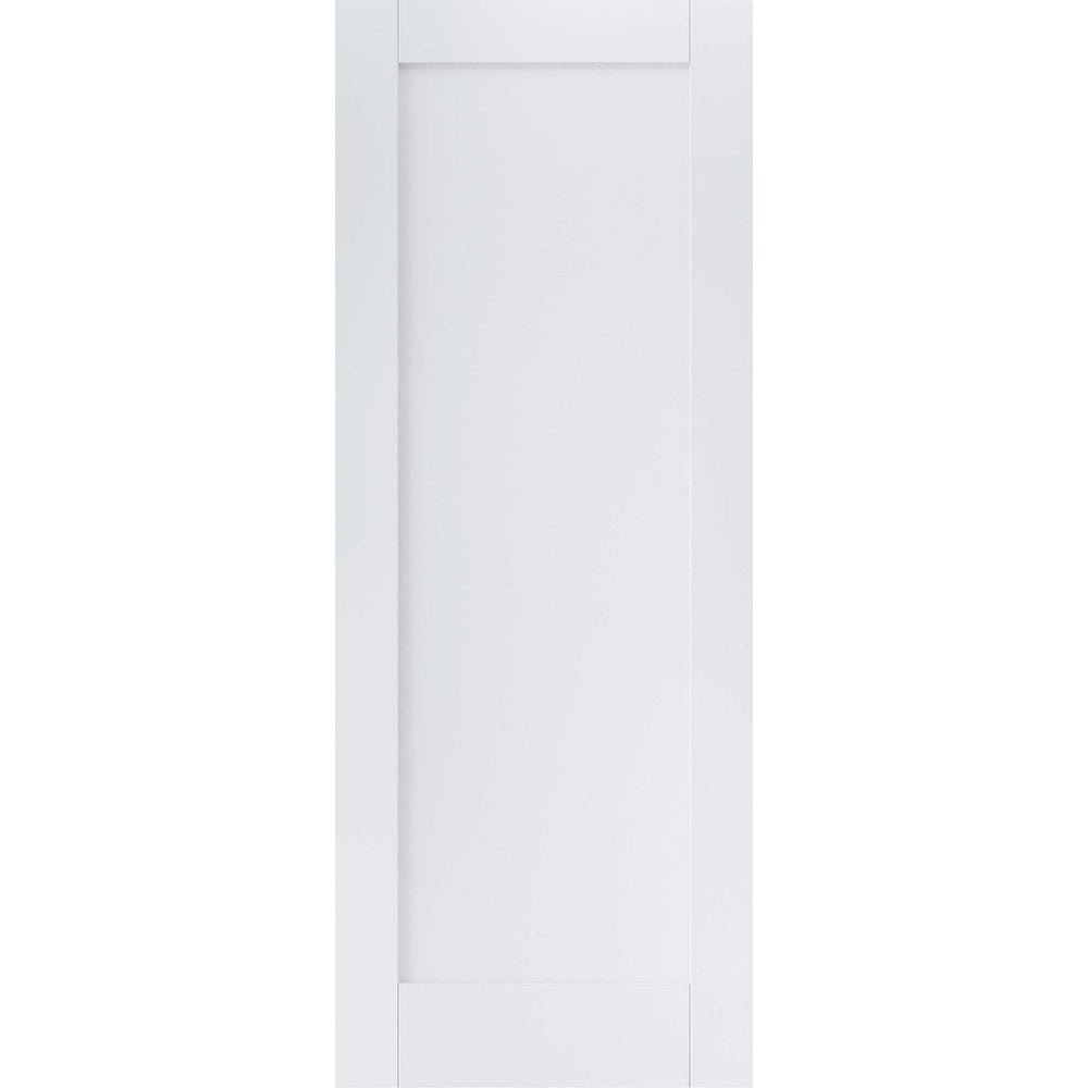 Product white primed Pattern 10 solid internal door with flush panel design
