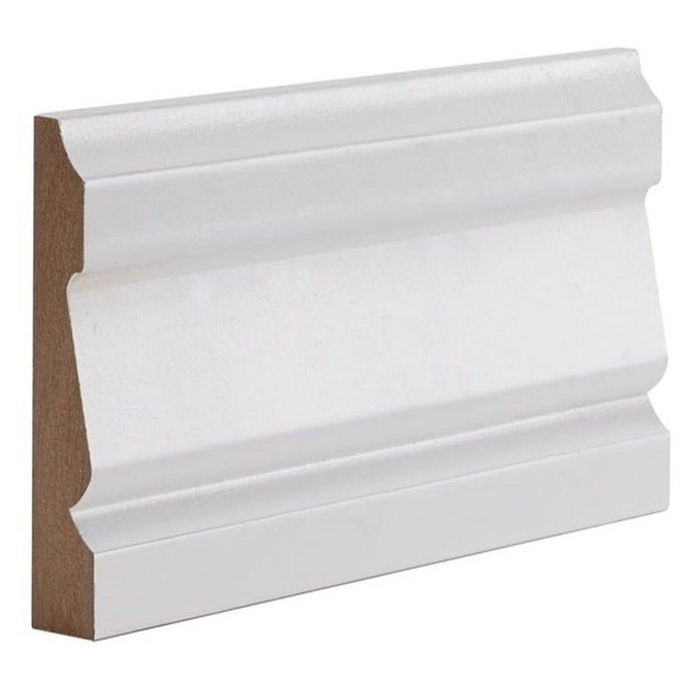 Product white primed Ulysses architrave set profile close-up