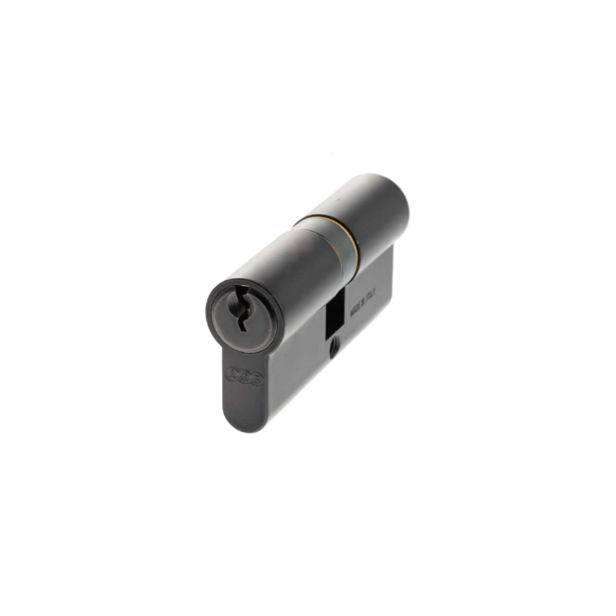 Euro profile 5 pin double cylinder 70mm in matt black