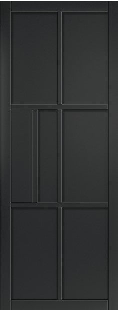 Civic Black Prefinished Internal Door